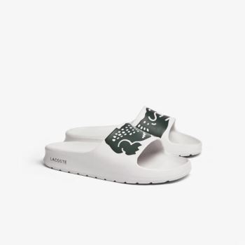 Lacoste Croco 2.0 Synthetic Slides Pánské - Pantofle Bílé | CZ-3EkdsW